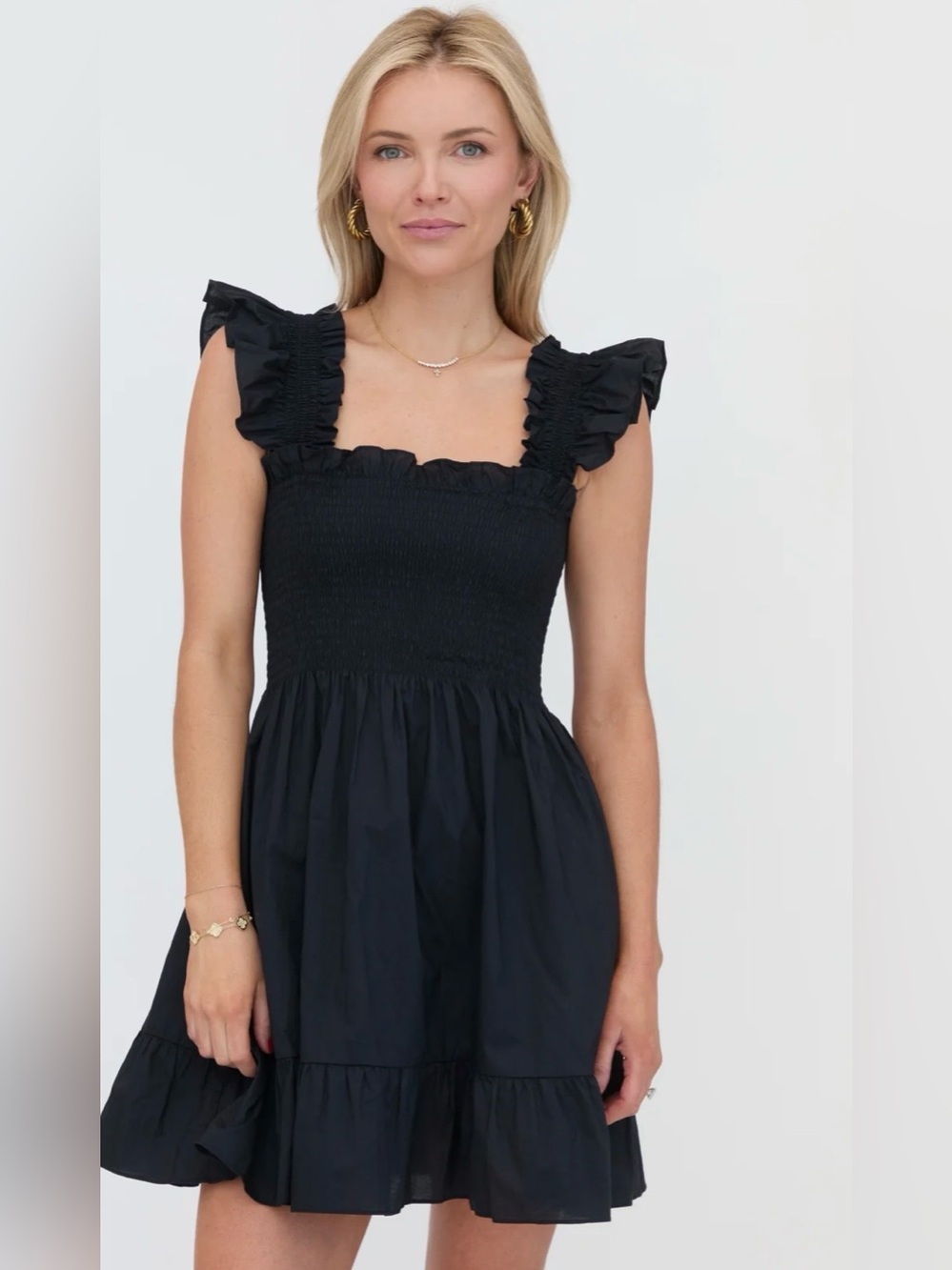Hill House The Elizabeth Nap Dress in Black Cotton · Size: XXL